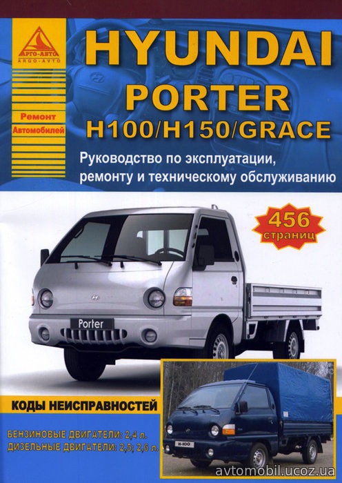 HYUNDAI GRACE / PORTER / H-100 / H-150 бензин / дизель Пособие по ремонту и эксплуатации